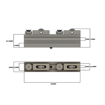 56-300-1 MODULAR SOLUTIONS DOOR PART<BR>PARALLEL GLIDE-ROLL ELEMENT